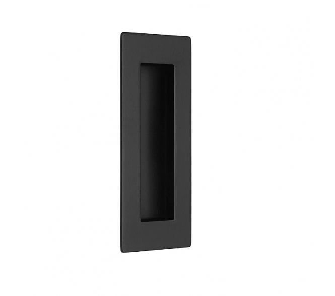 Rectangular Flush Pull 120x50mm - Matt Black