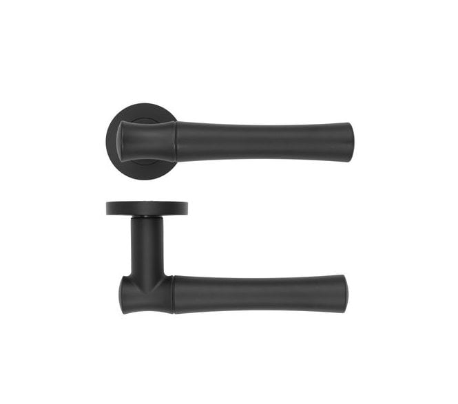 Rosso Maniglie Aldo Lever On Round Rose - Oscuro Matt Black