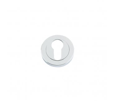 Rosso Maniglie RM001 Euro Profile Escutcheon - Polished Chrome