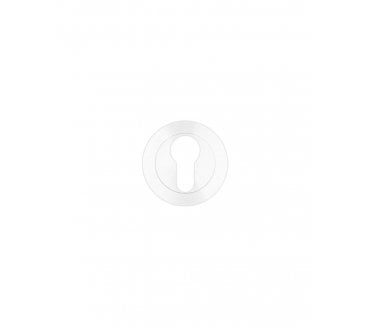Rosso Maniglie RM001 Euro Profile Escutcheon - Powder Coat White
