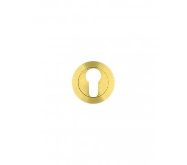 Rosso Maniglie RM001 Euro Profile Escutcheon - Satin Brass