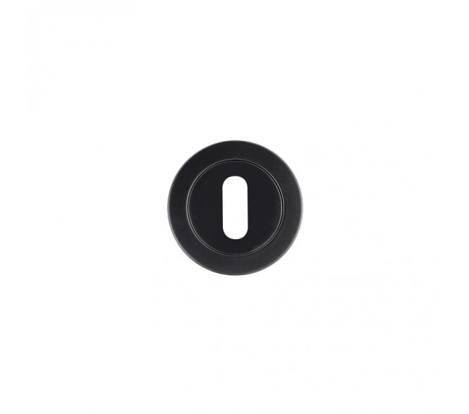 Rosso Maniglie RM002 Keyhole Escutcheon - Matt Black