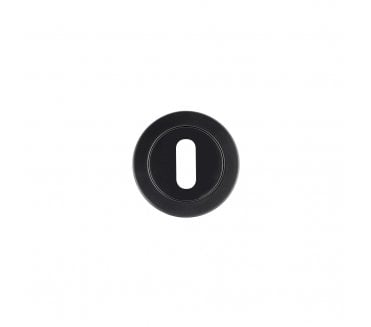 Rosso Maniglie RM002 Keyhole Escutcheon - Matt Black