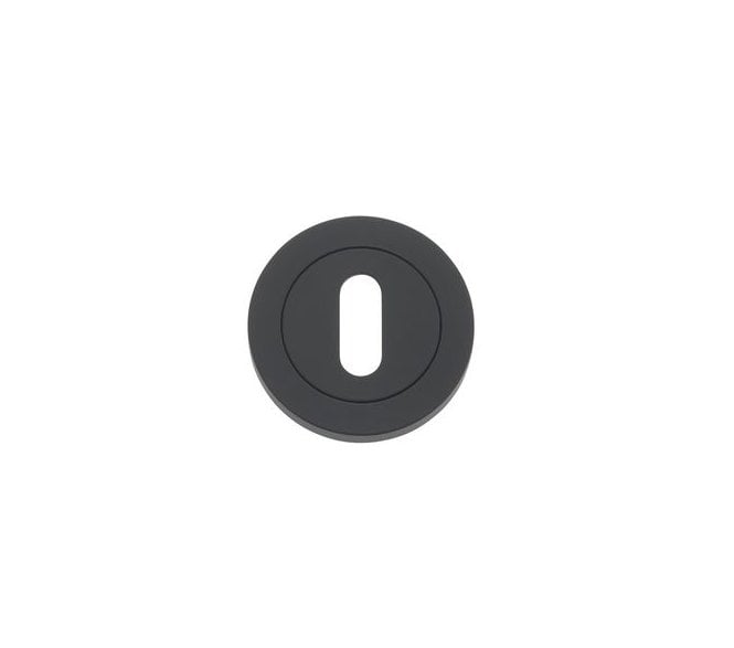 Rosso Maniglie RM002 Keyhole Escutcheon - Oscuro Matt Black
