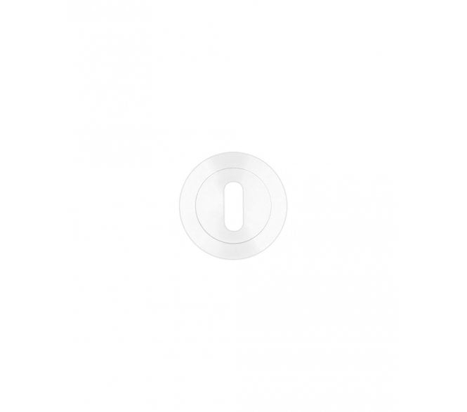 Rosso Maniglie RM002 Keyhole Escutcheon - Powder Coat White