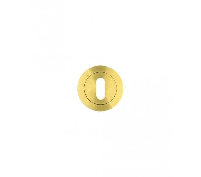 Rosso Maniglie RM002 Keyhole Escutcheon - Satin Brass