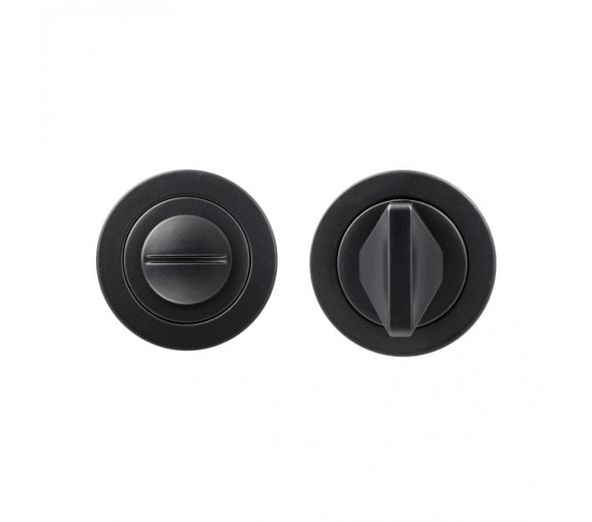 Rosso Maniglie RM004 Bathroom Turn & Release - Matt Black