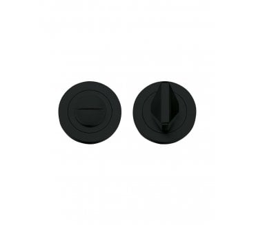 Rosso Maniglie RM004 Bathroom Turn & Release - Oscuro Matt Black