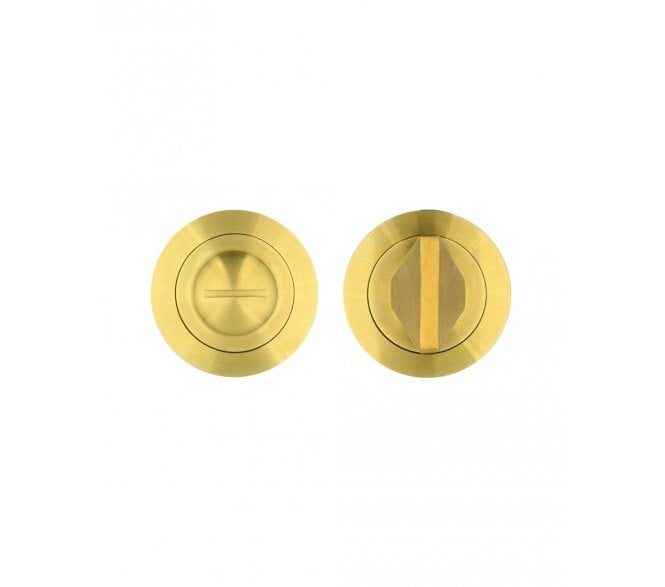 Rosso Maniglie RM004 Bathroom Turn & Release - Satin Brass