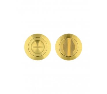 Rosso Maniglie RM004 Bathroom Turn & Release - Satin Brass