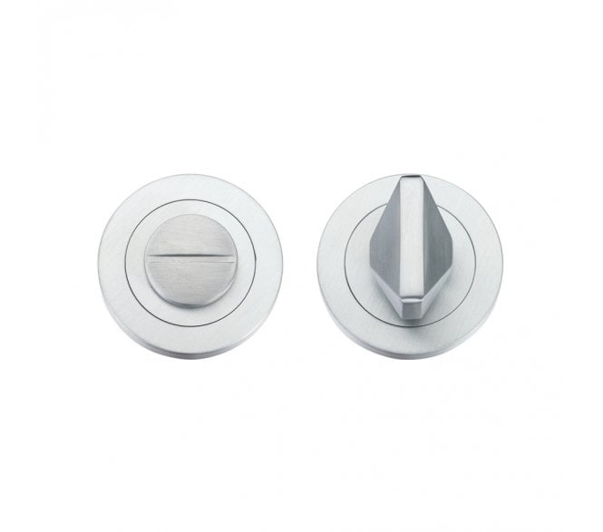 Rosso Maniglie RM004 Bathroom Turn & Release - Satin Chrome