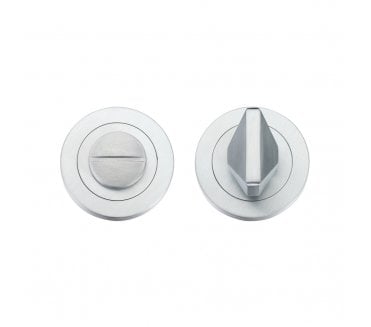 Rosso Maniglie RM004 Bathroom Turn & Release - Satin Chrome