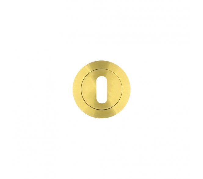 Rosso Tecnica RT002 Keyhole Escutcheon - PVD Satin Brass