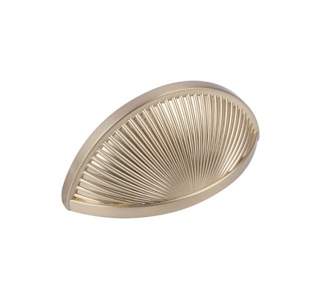 Sea Grass Premium Drawer Cup Pull - Champagne Gold