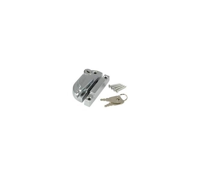 Securifitch Locking Sash Fastener - Satin Chrome