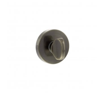 Senza Pari Bathroom Turn & Release On Minimal Round Rose - Antique Brass