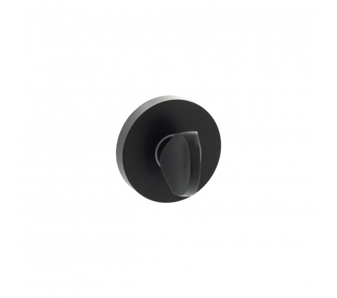 Senza Pari Bathroom Turn & Release On Minimal Round Rose - Matt Black
