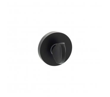 Senza Pari Bathroom Turn & Release On Minimal Round Rose - Matt Black