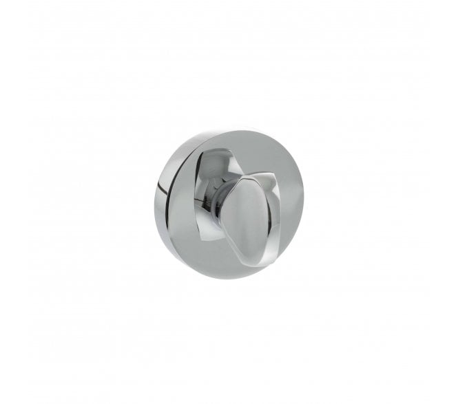 Senza Pari Bathroom Turn & Release On Minimal Round Rose - Polished Chrome