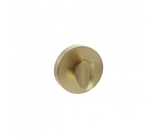Senza Pari Bathroom Turn & Release On Minimal Round Rose - Satin Brass
