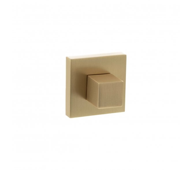 Senza Pari Bathroom Turn & Release On Minimal Square Rose - Satin Brass