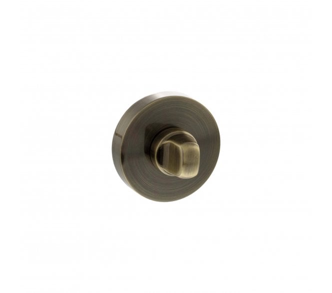 Senza Pari Bathroom Turn & Release On Round Rose - Antique Brass