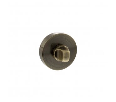 Senza Pari Bathroom Turn & Release On Round Rose - Antique Brass