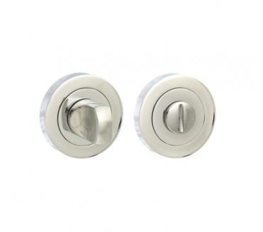 Senza Pari Bathroom Turn & Release On Round Rose - Polished Chrome