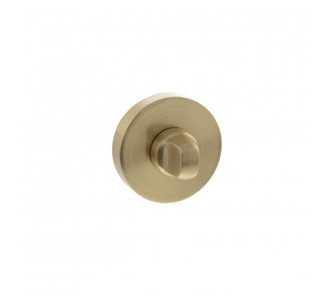 Senza Pari Bathroom Turn & Release On Round Rose - Satin Brass