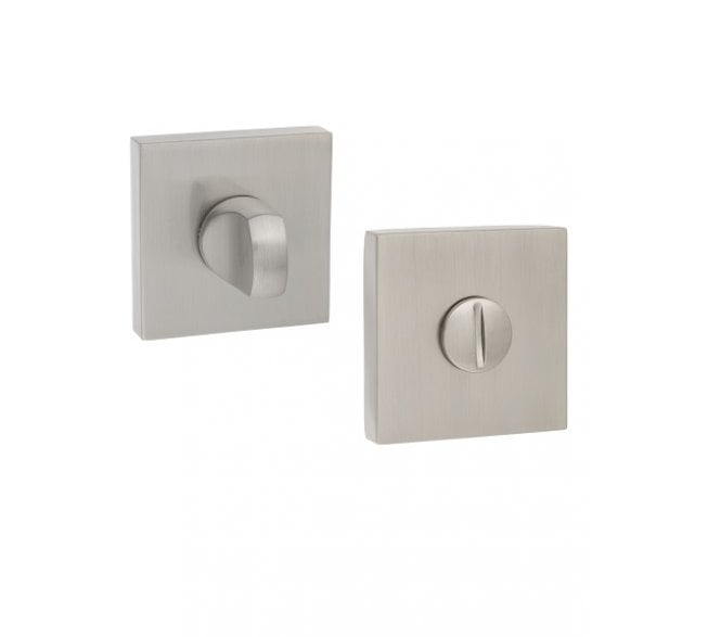 Senza Pari Bathroom Turn & Release On  Square Rose - Satin Nickel