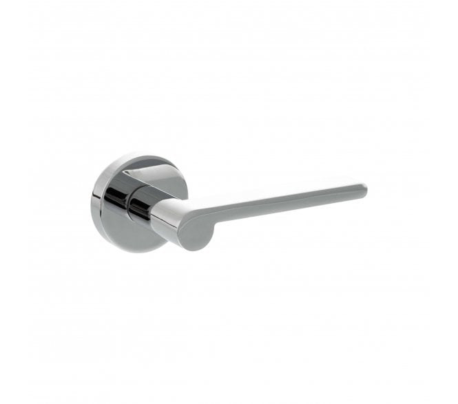 Senza Pari Darrio Lever On Round Rose - Polished Chrome