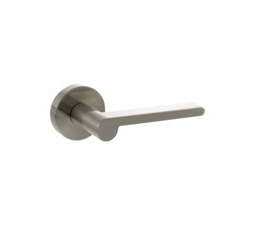 Senza Pari Darrio Lever On Round Rose - Satin Nickel