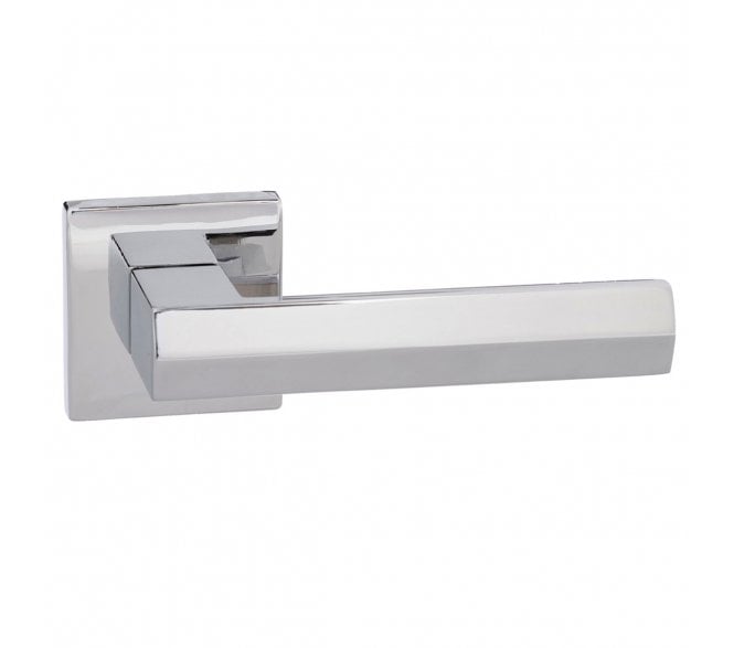 Senza Pari Davoli Lever On Square Rose - Polished Chrome