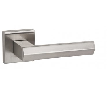 Senza Pari Davoli Lever On Square Rose - Satin Nickel