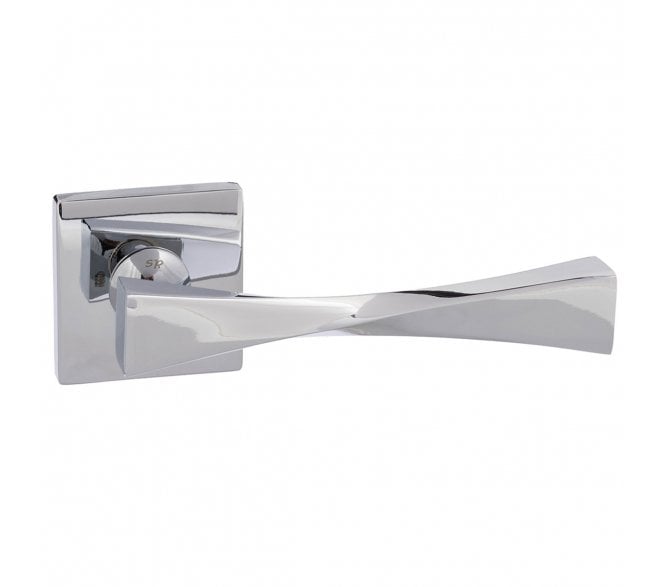 Senza Pari Guido Lever On Square Rose - Polished Chrome