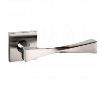 Senza Pari Guido Lever On Square Rose - Satin Nickel