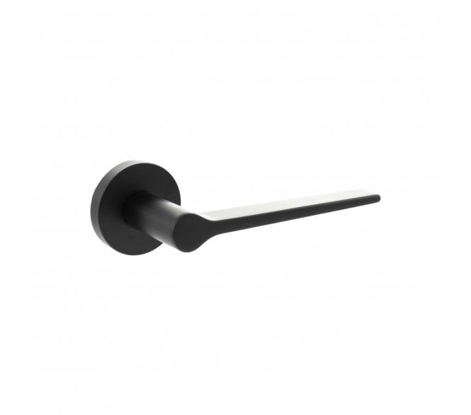 Senza Pari Laviano Lever On Minimal Round Rose - Matt Black