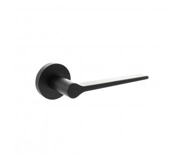 Senza Pari Laviano Lever On Minimal Round Rose - Matt Black