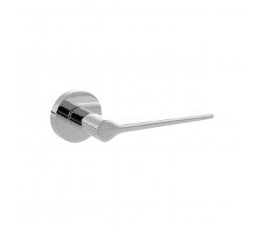 Senza Pari Laviano Lever On Minimal Round Rose - Polished Chrome