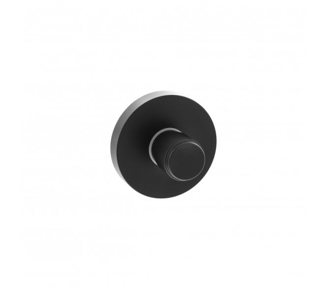 Senza Pari Lines Bathroom Turn & Release On Minimal Round Rose - Matt Black
