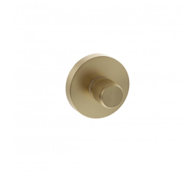 Senza Pari Lines Bathroom Turn & Release On Minimal Round Rose - Satin Brass