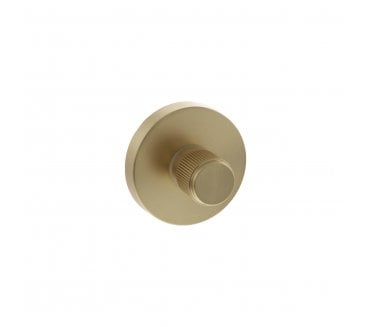 Senza Pari Lines Bathroom Turn & Release On Minimal Round Rose - Satin Brass