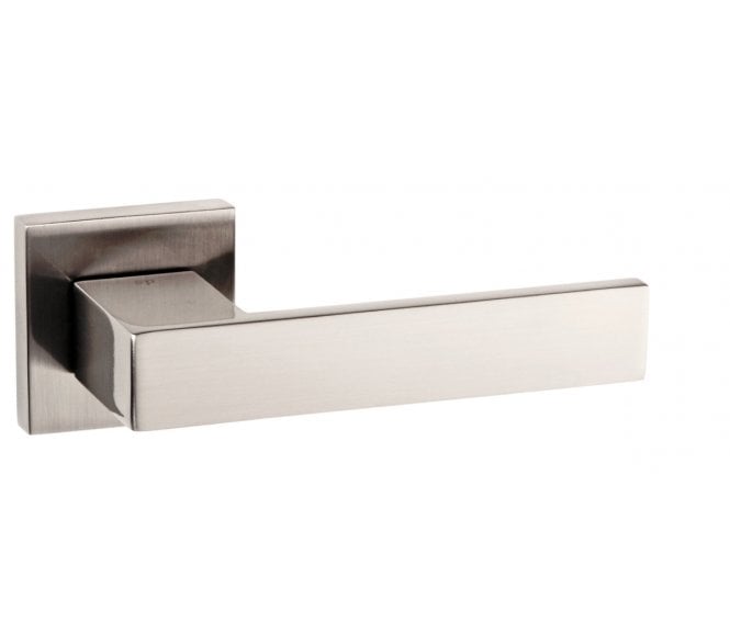 Senza Pari Panetti Lever On Square Rose - Satin Nickel