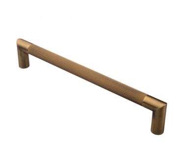 Serozzetta Mitred Lines Pull Handle 300mm - Antique Brass