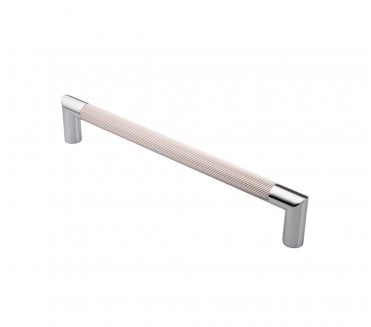Serozzetta Mitred Lines Pull Handle 300mm - Polished Chrome/Satin Nickel