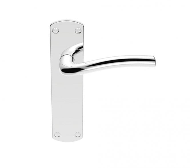 Serozzetta SZC Cuatro Door Handles On Backplate - Polished Chrome