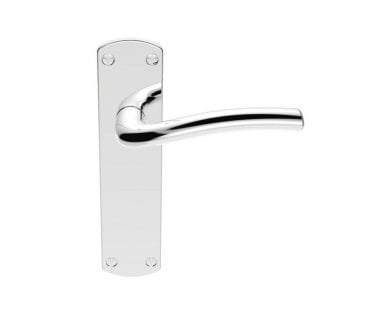 Serozzetta SZC Cuatro Door Handles On Backplate - Polished Chrome