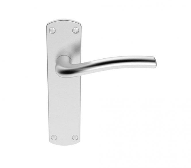 Serozzetta SZC Cuatro Door Handles On Backplate - Satin Chrome
