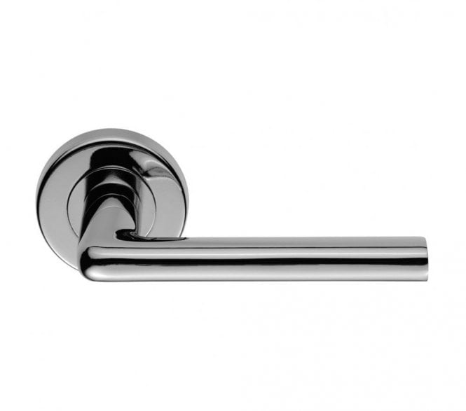 Serozzetta SZC010 Uno Door Handle On Rose - Polished Chrome
