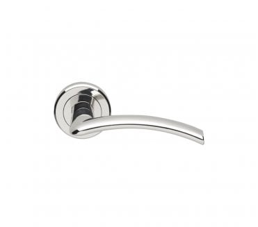 Serozzetta SZC030 Tres Door Handle On Rose - Polished Chrome